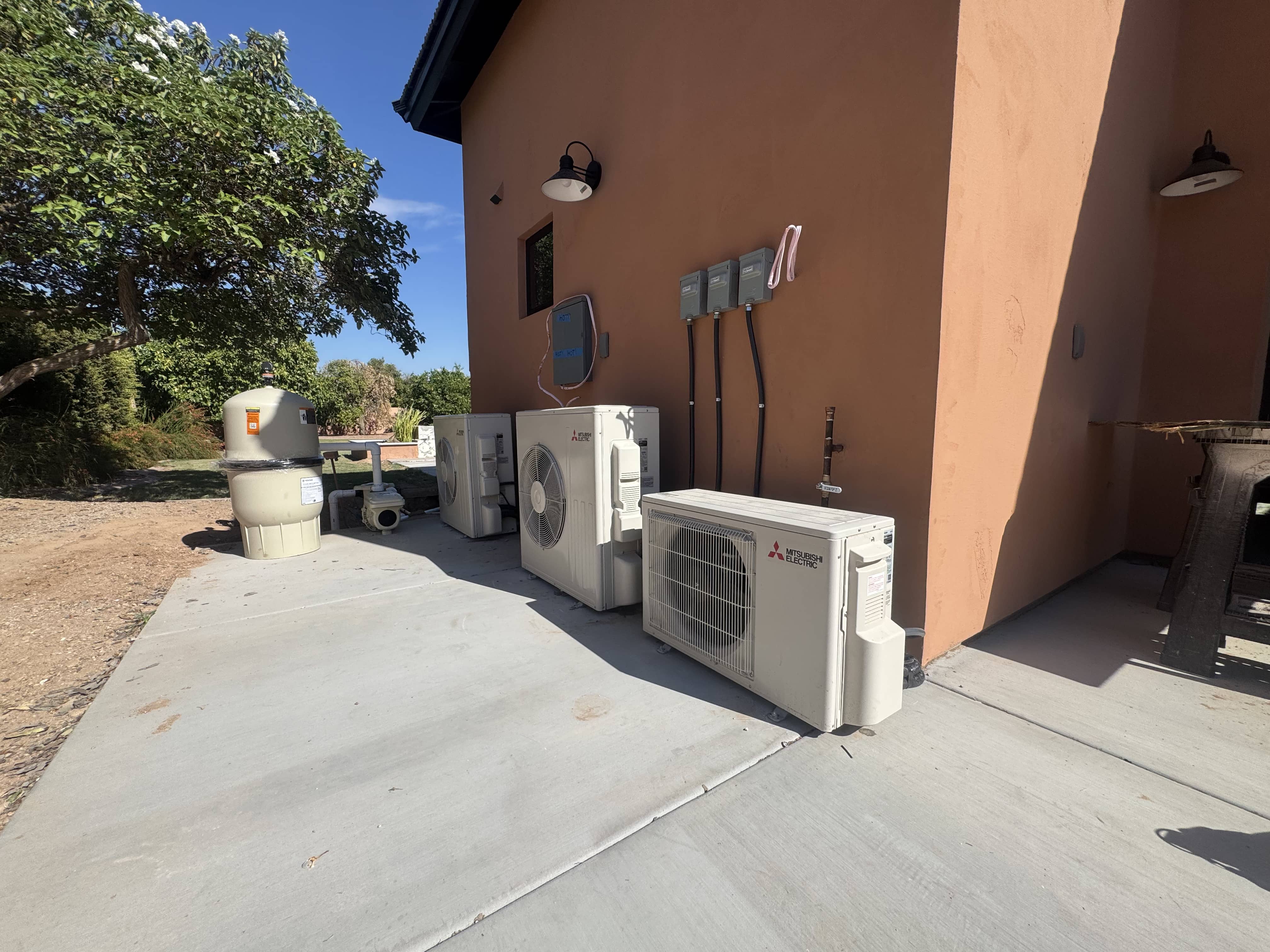 HVAC system installation in a residential home